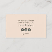 Modern Nail Tech Foto Visitekaartje (Achterkant)