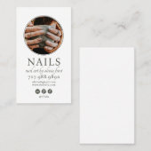 Modern Nail Tech Foto Visitekaartje (Voorkant / Achterkant)