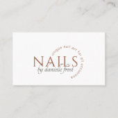 Modern Nail Tech Visitekaartje (Voorkant)