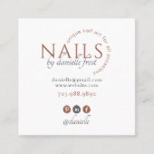 Modern Nail Tech Visitekaartje (Voorkant)