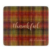 Modern najaar geplakt drukglas snijbord snijplank (Voorkant)