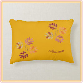 Modern najaar kleuren blijven onbedoeld achter accent kussen