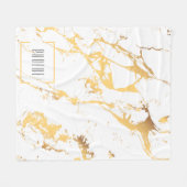 Modern namaak goud abstract patroon fleece deken (Voorkant (Horizontaal))