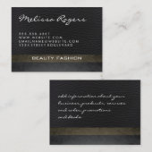 Modern namaakleer II met chic textuur Visitekaartje (Voorkant / Achterkant)