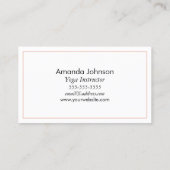 Modern Namaste Mandala Yoga Instructor Visitekaartje (Achterkant)