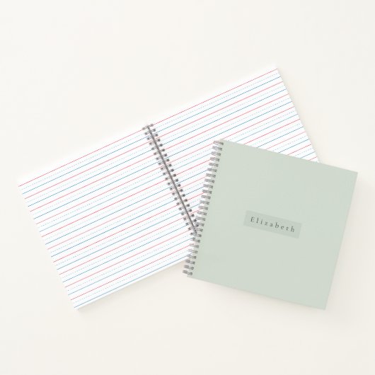 Modern Name  Notebook Notitieboek (Binnen)