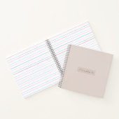 Modern Name Notebook Notitieboek (Binnen)