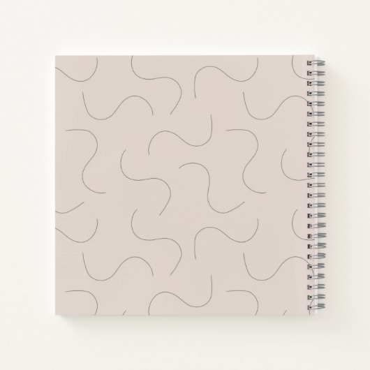 Modern Name Notebook Notitieboek (Achterkant)