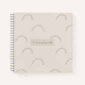 Modern Name Notebook  Notitieboek (Voorkant)