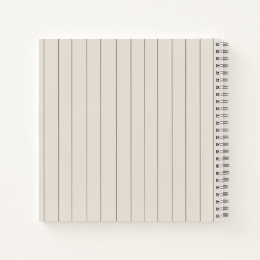 Modern Name Notebook Notitieboek (Achterkant)