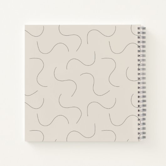 Modern Name Notebook  Notitieboek (Achterkant)