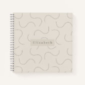 Modern Name Notebook  Notitieboek (Voorkant)