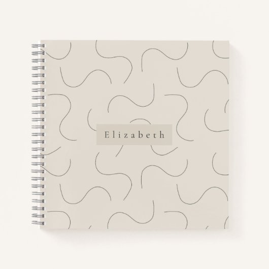 Modern Name Notebook  Notitieboek (Voorkant)