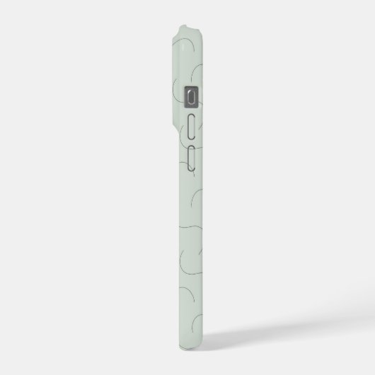 Modern Name Sage Green iPhone Hoesje (Linkerkant)
