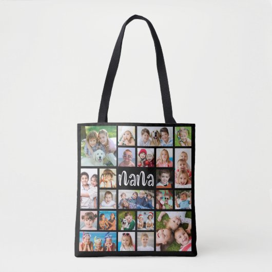 Modern Nana 23 Fotocollage Aangepaste kleur Tas (Voorkant)