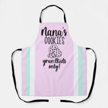 Modern Nana's Cookies All-Over Print Schort Roze