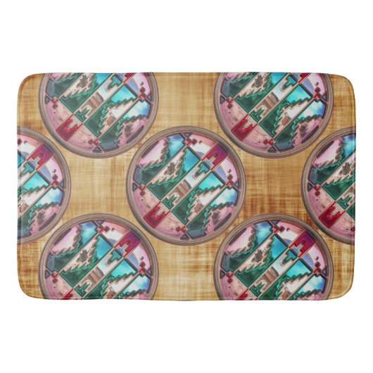 Modern Native American 15 Bath Mat (Voorkant)