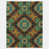 Modern Native American 19 Fleece Deken (Voorkant)