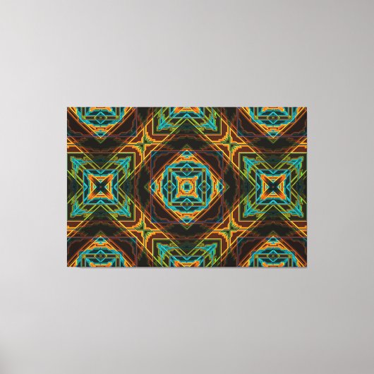 Modern Native American 19 Wrapped Canvas Afdruk (Voorkant)