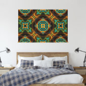 Modern Native American 19 Wrapped Canvas Afdruk (Insitu (Slaapkamer))