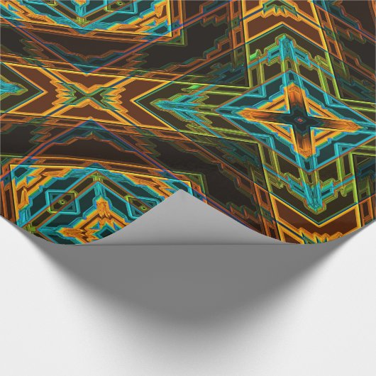 Modern Native American 19 Wrapping Paper Cadeaupapier (Hoek)