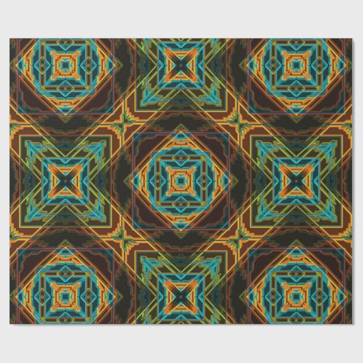 Modern Native American 19 Wrapping Paper Cadeaupapier (Vlak)