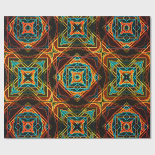 Modern Native American 19 Wrapping Paper Cadeaupapier (Vlak)