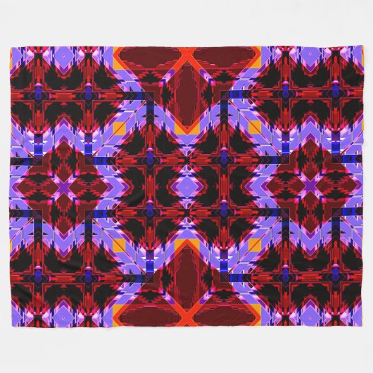 Modern Native American 1 Fleece Deken (Voorkant (Horizontaal))