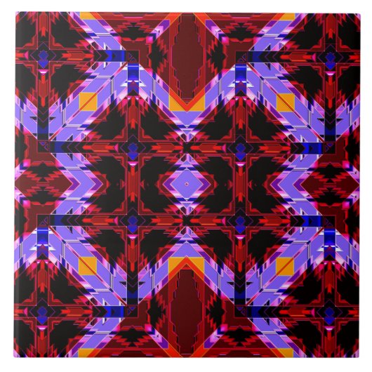 Modern Native American 1 Tile Tegeltje (Voorkant)
