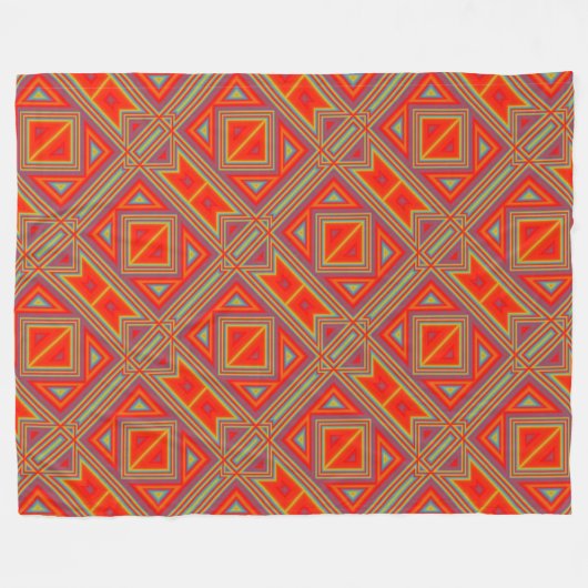 Modern Native American 22 Fleece Deken (Voorkant (Horizontaal))