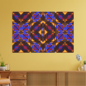 Modern Native American 24 Wrapped Canvas Afdruk (Insitu (Woonkamer))
