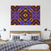 Modern Native American 24 Wrapped Canvas Afdruk (Insitu (Slaapkamer))