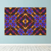 Modern Native American 24 Wrapped Canvas Afdruk (Insitu (Houten vloer))