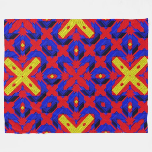 Modern Native American 30 Fleece Deken (Voorkant (Horizontaal))