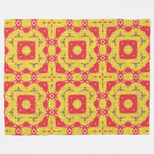 Modern Native American 8 Fleece Deken (Voorkant (Horizontaal))