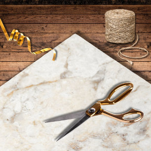 Modern Natural Beige Marble Gray Inlay Wedding Tissuepapier