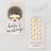 Modern Natural Hair Makeup Beauty Salon Loyalty (Voorkant / Achterkant)