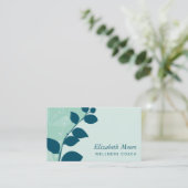 MODERN NATUUR botanisch gebladerte bladeren munt b Visitekaartje (Staand voorkant)