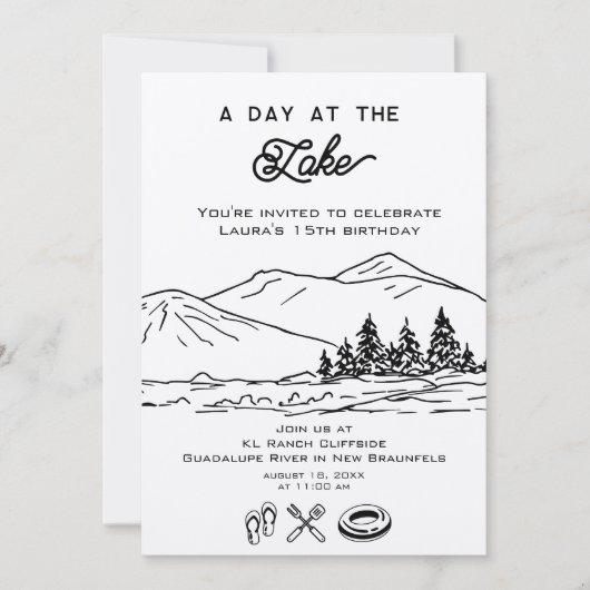 Modern Natuur zomerbos Kaart (Voorkant)