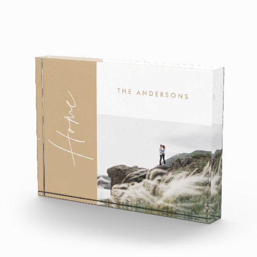 modern natuurlijk beige home fotocadeau fotoblokken (Rechts)