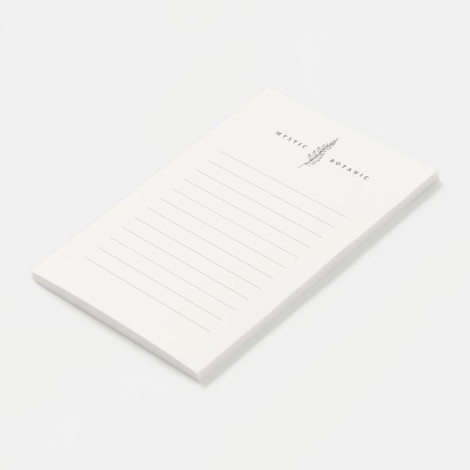 Modern natuurlijk botanisch blad I Post-it® notes (Schuin)