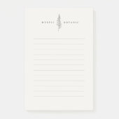 Modern natuurlijk botanisch blad I Post-it® notes (Voorkant)