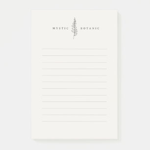 Modern natuurlijk botanisch blad I Post-it® notes