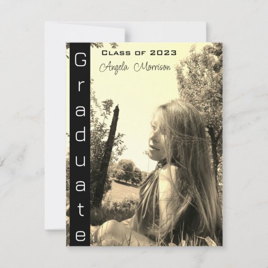 Modern  natuurlijk Foto Afstuderen (Voorkant)