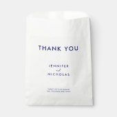 Modern Nautical Anchor Wedding Favor Bag Bedankzakje (Voorkant)