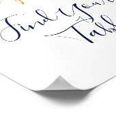 Modern Nautical | Bloemig Vind Je Tafel Bord Poster (Hoek)