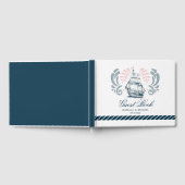 Modern Nautical Boat Wedding Gastenboek (Volledig)