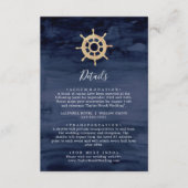 Modern Nautical | Details van het verzendpakket Informatiekaartje (Voorkant)