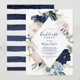 Modern Nautical | Floral Bachelorette Kaart