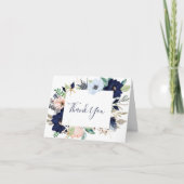 Modern Nautical | Floral - Hartelijk dank - Kaart (Voorkant)